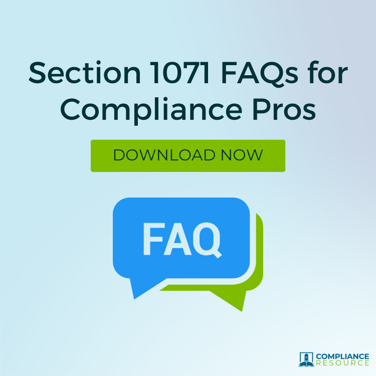 Section 1071 FAQs